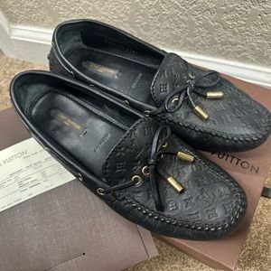 Authentic! LV leather loafer women shoes